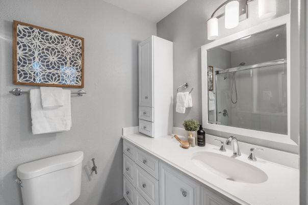 Bathroom, Glass Shower, Interior