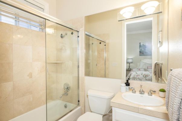 Bathroom, Bedroom, Glass Shower, Interior