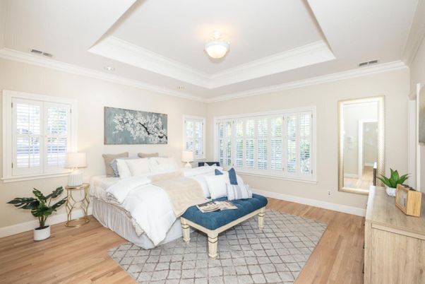 Bedroom, Interior, Wood Texture Flooring