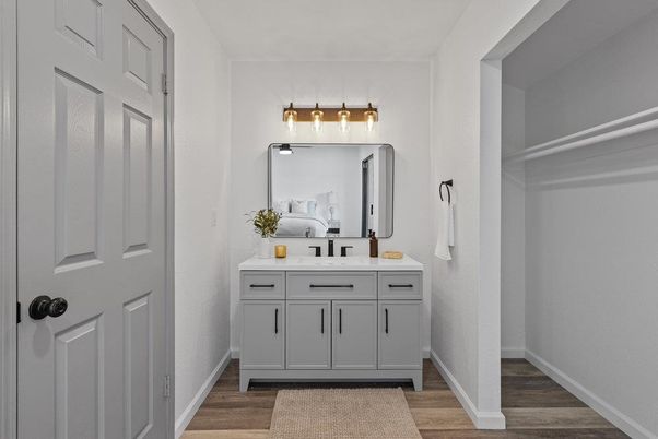 Bathroom, Interior, Wood Texture Flooring