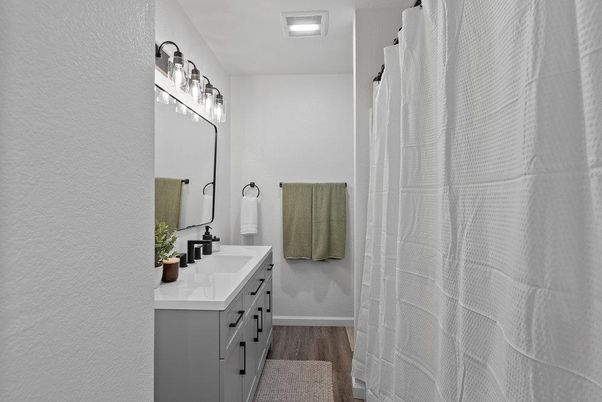 Bathroom, Interior, Wood Texture Flooring