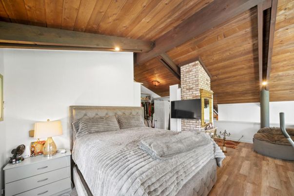 Bedroom, Interior, Wooden Beams, Wooden Ceilings, Wood Texture Flooring