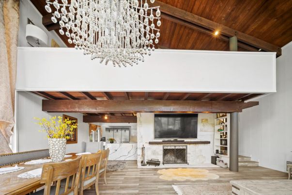 Dining room, Interior, Wooden Beams, Wooden Ceilings, Wood Texture Flooring