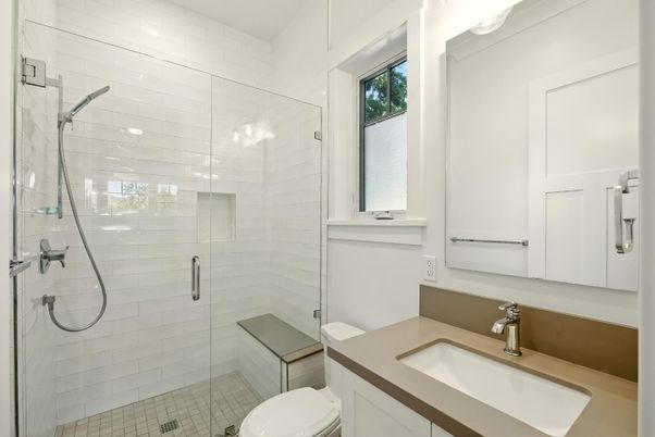 Bathroom, Glass Shower, Interior