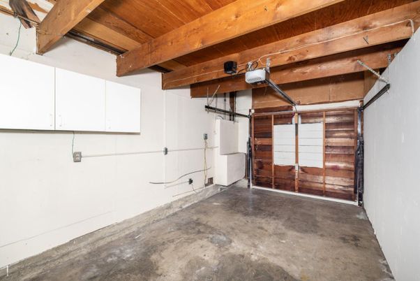 Garage, Interior, Wooden Beams, Wooden Ceilings