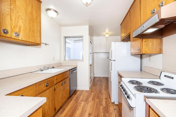 Interior, Kitchen, Wood Texture Flooring