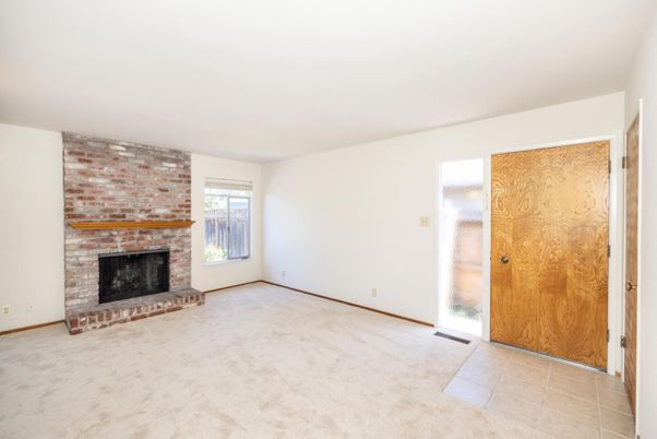Empty room, Fireplace, Interior, Stone Walls