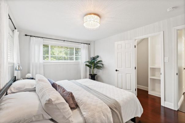 Bedroom, Chandelier, Interior, Wood Texture Flooring