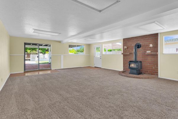 Empty room, Fireplace, Interior, Stone Walls