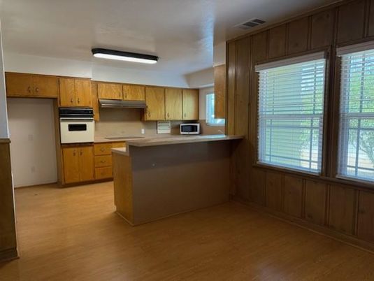 Interior, Kitchen, Wood Texture Flooring