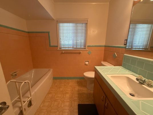 Bathroom, Dual Sink Vanities, Interior, Tile Countertops