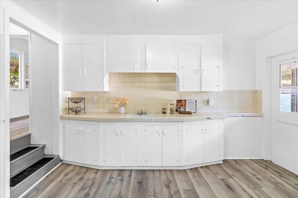 Interior, Kitchen, Wood Texture Flooring