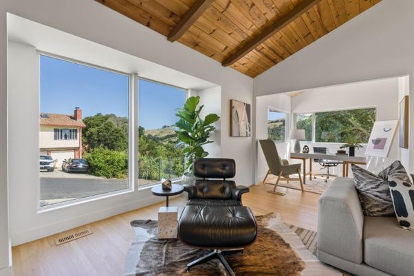 Home Office, Interior, Wooden Beams, Wooden Ceilings, Wood Texture Flooring