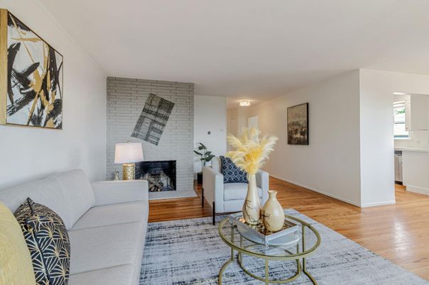 Fireplace, Interior, Living room, Stone Walls, Wood Texture Flooring