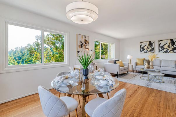 Dining room, Interior, Living room, Wood Texture Flooring