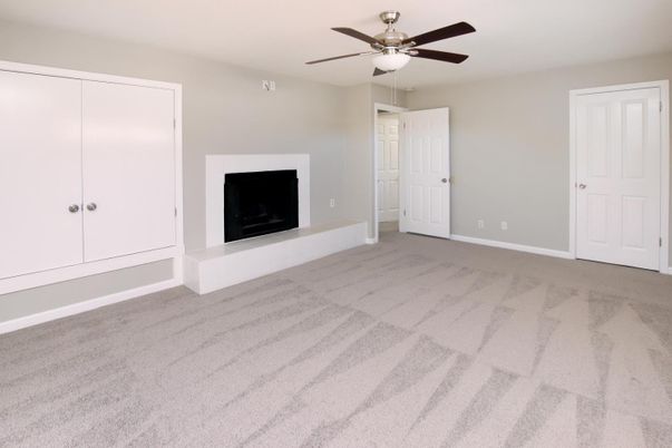 Empty room, Fireplace, Interior