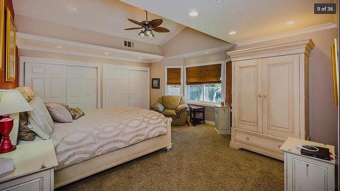 Bedroom, Interior, Recessed Lighting