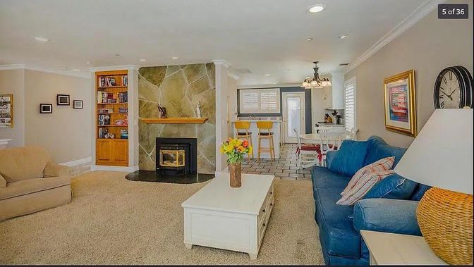 Chandelier, Dining room, Fireplace, Interior, Living room, Recessed Lighting