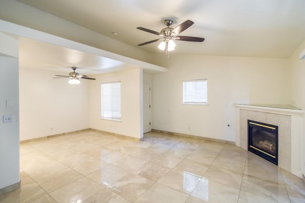 Empty room, Fireplace, Interior