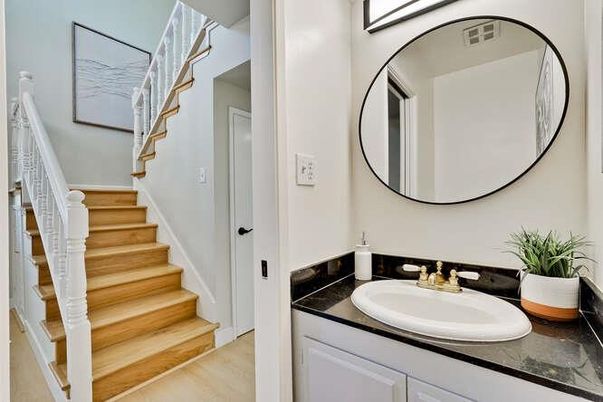 Bathroom, Interior, Wood Texture Flooring