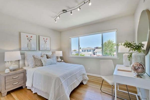 Bedroom, Interior, Wood Texture Flooring