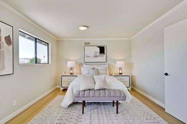 Bedroom, Interior, Wood Texture Flooring