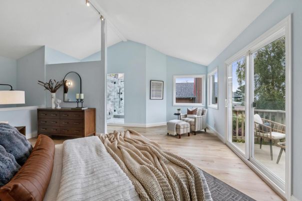 Bedroom, Interior, Wood Texture Flooring
