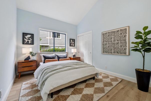 Bedroom, Interior, Wood Texture Flooring