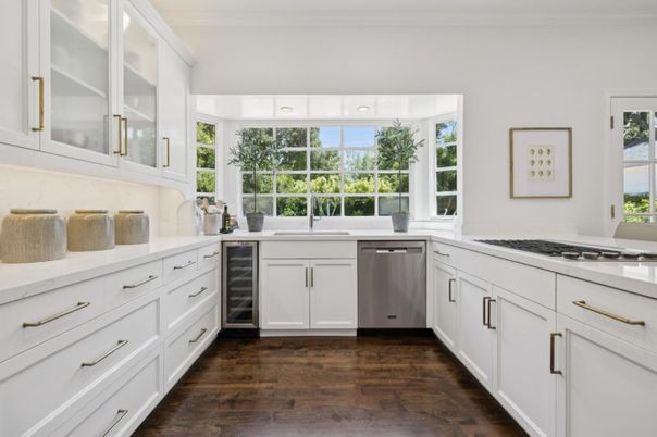 Interior, Kitchen, Wood Texture Flooring