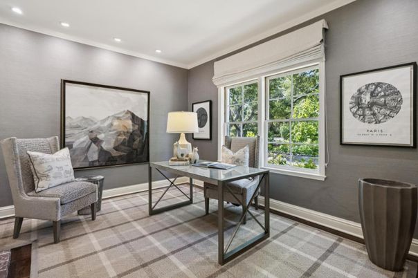 Home Office, Interior, Recessed Lighting
