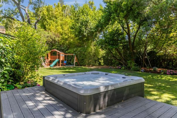 Backyard, Exterior, Hot Tub, Playground