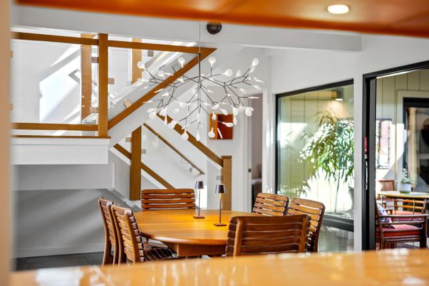 Dining room, Interior, Recessed Lighting