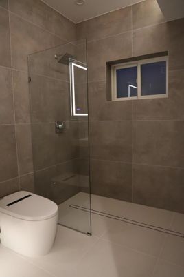 Bathroom, Glass Shower, Interior
