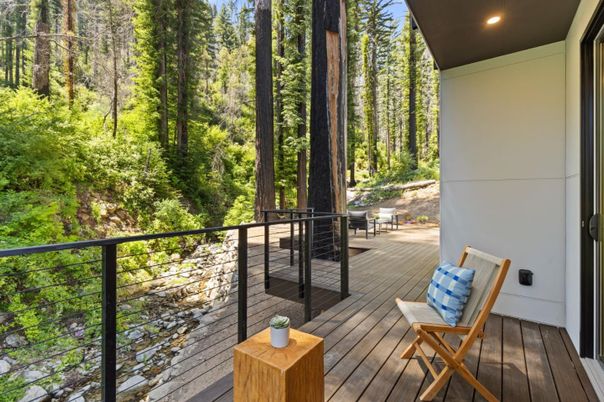 Exterior, Wood Texture Flooring
