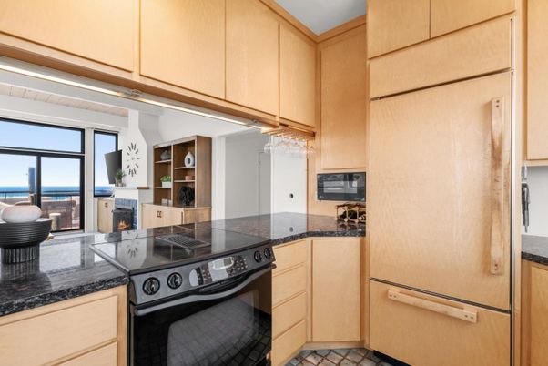 Fireplace, Interior, Kitchen, Water