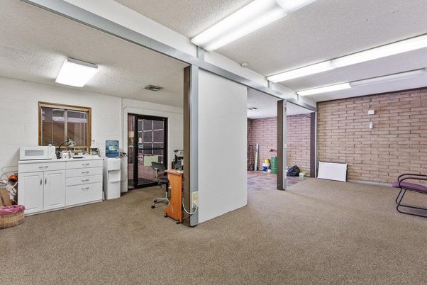 Home Office, Interior, Stone Walls
