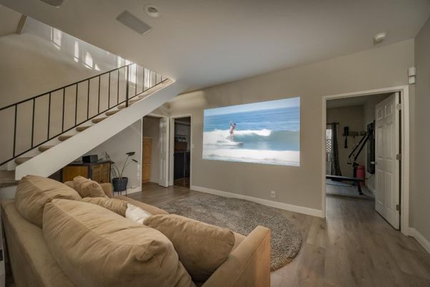 Fitness Equipment, Interior, Living room, Wood Texture Flooring