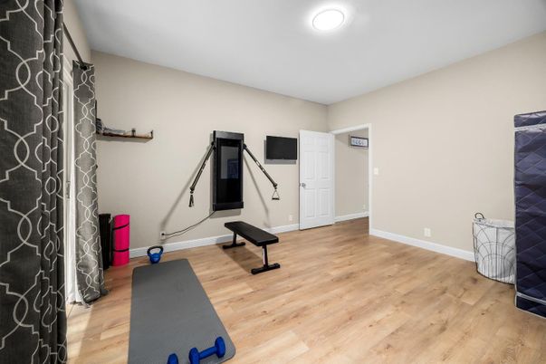 Fitness Equipment, Interior, Wood Texture Flooring