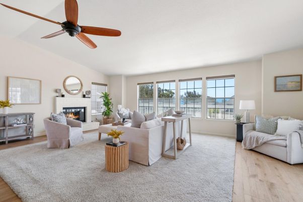 Fireplace, Interior, Living room, Water, Wood Texture Flooring