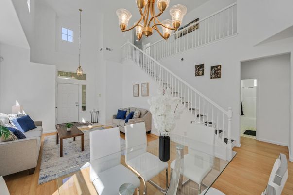 Chandelier, Interior, Living room, Pendant Lights, Wood Texture Flooring