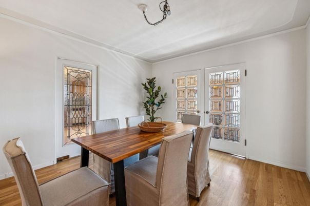 Dining room, Interior, Wood Texture Flooring
