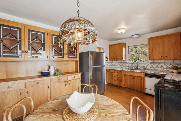 Interior, Kitchen, Wood Texture Flooring