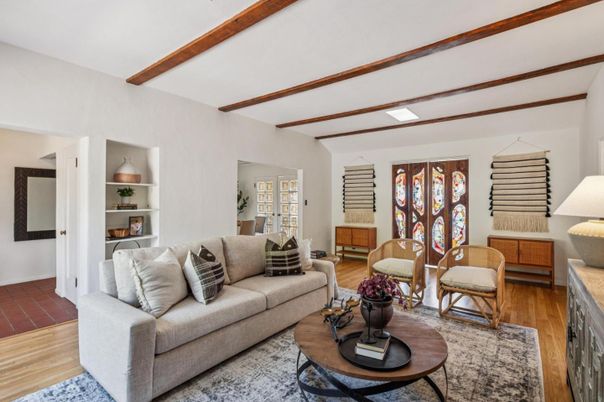 Interior, Living room, Wooden Beams, Wood Texture Flooring