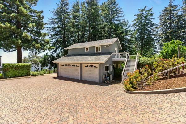 Attached, Backyard, Detached Garage, Exterior, Facade, None