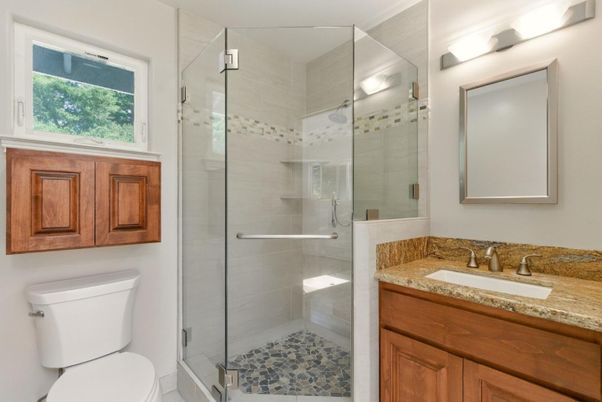 Bathroom, Glass Shower, Interior