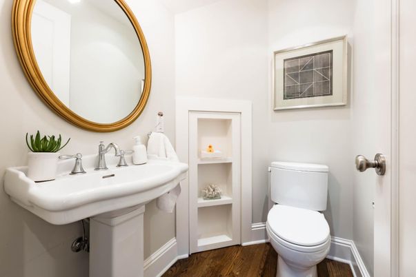 Bathroom, Interior, Wood Texture Flooring