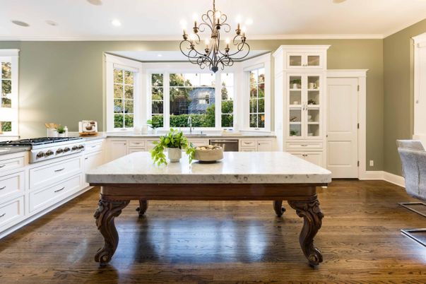 Chandelier, Interior, Kitchen, Recessed Lighting, Wood Texture Flooring