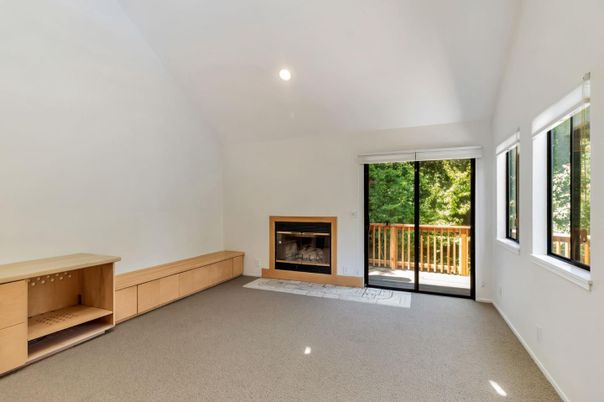 Empty room, Fireplace, Interior, Recessed Lighting