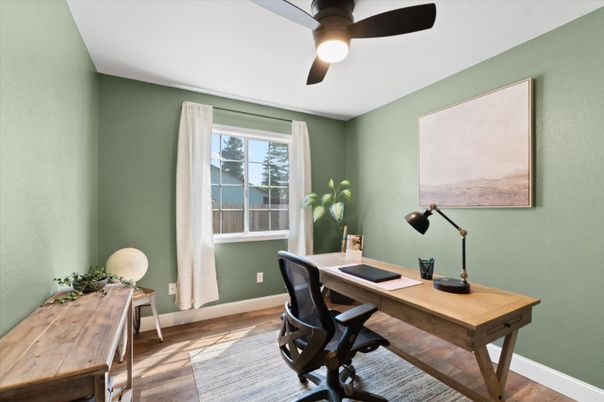 Home Office, Interior, Wood Texture Flooring