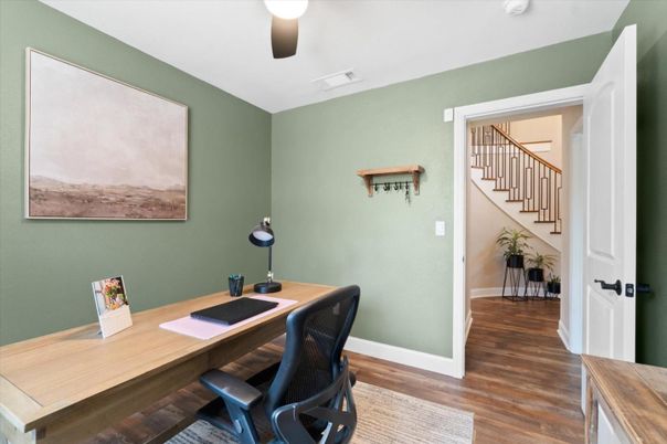 Home Office, Interior, Wood Texture Flooring